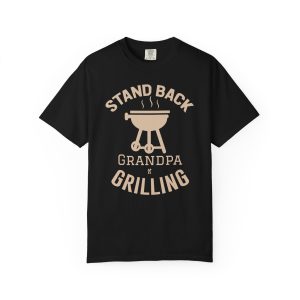 Colourmingle Grilling Grandpa T-Shirt Black Front