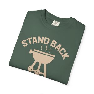 Colourmingle Grilling Grandpa T-Shirt Blue Spruce Folded