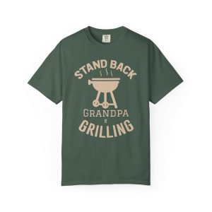Colourmingle Grilling Grandpa T-Shirt Blue Spruce Front