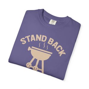 Colourmingle Grilling Grandpa T-Shirt Grape Folded