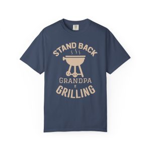 Colourmingle Grilling Grandpa T-Shirt Midnight Front