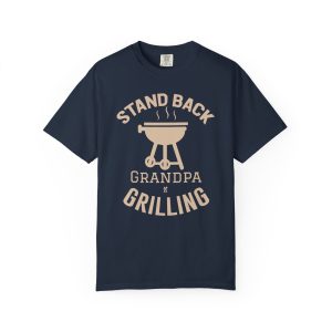 Colourmingle Grilling Grandpa T-Shirt Navy Front
