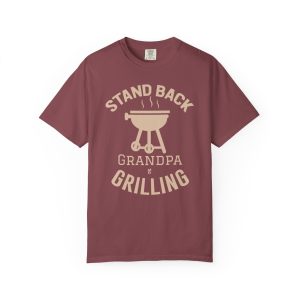 Colourmingle Grilling Grandpa T-Shirt Vineyard Front