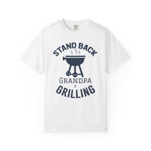 Colourmingle Grilling Grandpa T-Shirt White Front