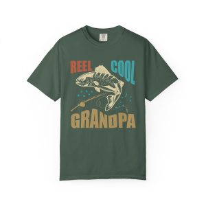 Colourmingle Reel Cool Grandpa T-Shirt Blue Spruce Front 1