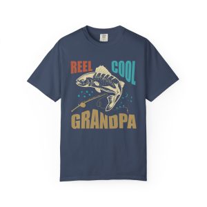 Colourmingle Reel Cool Grandpa T-Shirt Midnight Front 1