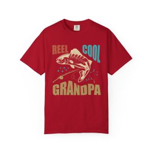Colourmingle Reel Cool Grandpa T-Shirt Red Front 1