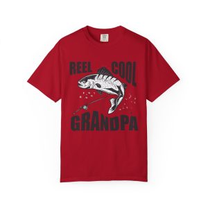 Colourmingle Reel Cool Grandpa T-Shirt Red Front