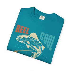 Colourmingle Reel Cool Grandpa T-Shirt Topaz Blue Folded 1