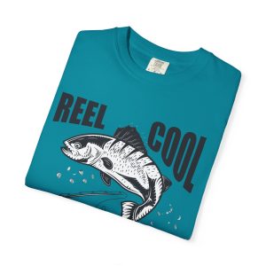 Colourmingle Reel Cool Grandpa T-Shirt Topaz Blue Folded