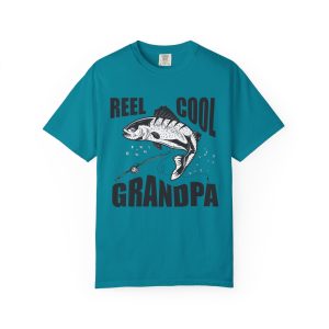 Colourmingle Reel Cool Grandpa T-Shirt Topaz Blue Front