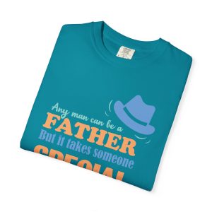 Colourmingle Special Dad T-Shirt Topaz Blue Folded