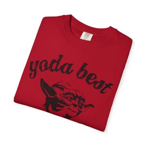 Colourmingle Yoda Best Grandpa t-shirt Red Folded