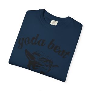 Colourmingle Yoda Best Grandpa t-shirt True Navy Folded