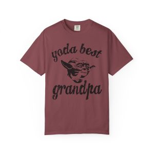 Colourmingle Yoda Best Grandpa t-shirt Vineyard Front