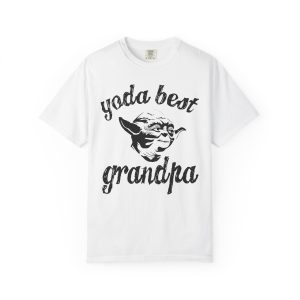 Colourmingle Yoda Best Grandpa t-shirt White Front