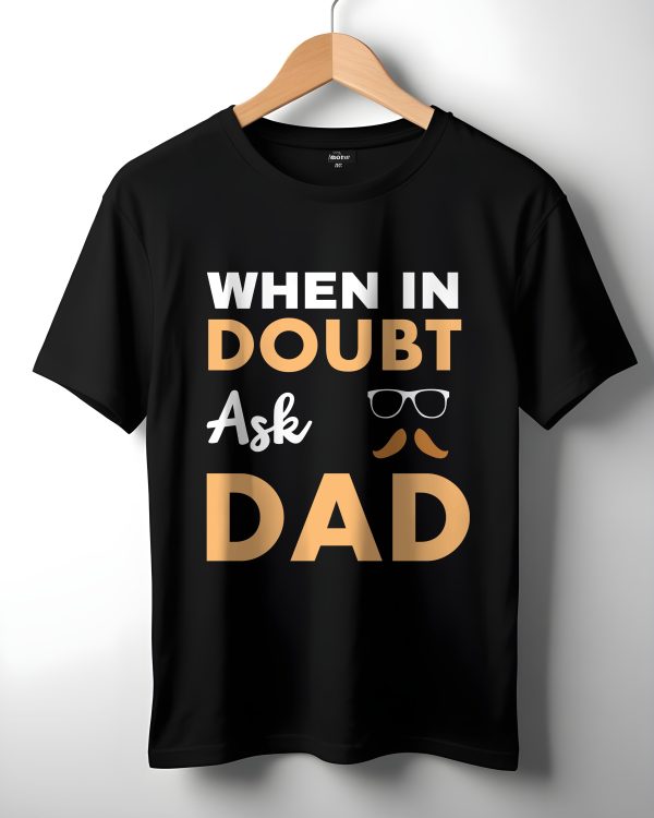 Colourmingle Dad Advice T-Shirt when in doubt ask dad