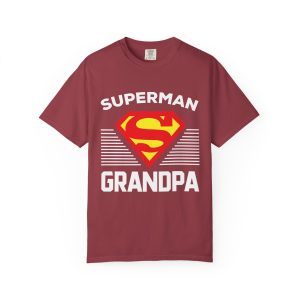 Superman Grandpa T-Shirt Chili Front