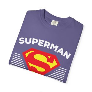 Superman Grandpa T-Shirt Grape Folded