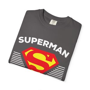 Superman Grandpa T-Shirt Graphite Folded