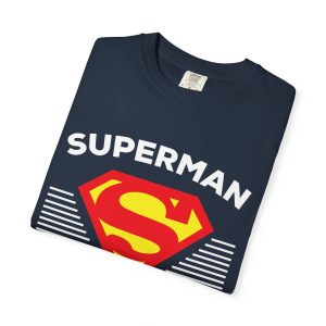 Superman Grandpa T-Shirt Navy Folded