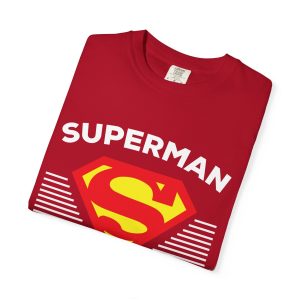 Superman Grandpa T-Shirt Red Folded