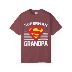 Superman Grandpa T-Shirt Vineyard-Front