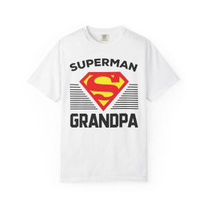 Superman Grandpa T-Shirt White-Front