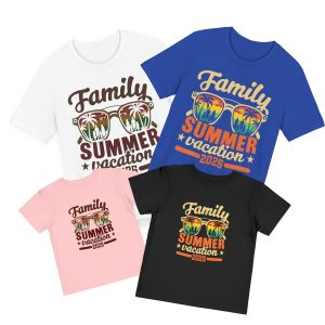 Family Summer Vacation Tees: Adult & Toddler Matching T-Shirts