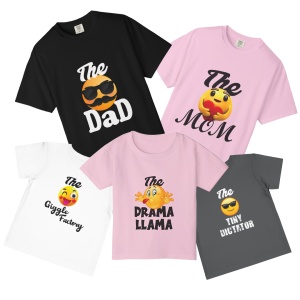 Emoji Family T-Shirt: Comfort, Style & Fun for the Whole Crew
