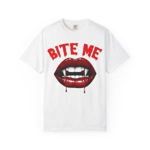 Bite Me Vampire T-Shirt | Gothic Graphic Tee – Your Brand