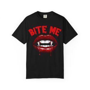 Bite Me Vampire T-Shirt | Gothic Graphic Tee – Your Brand