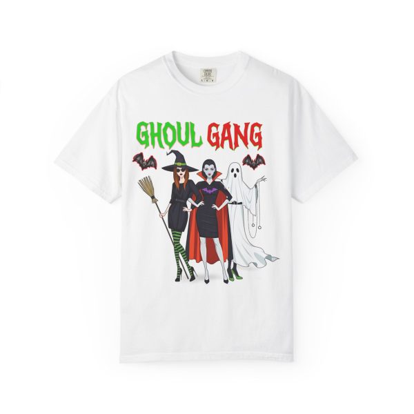Ghoul Gang Halloween T-shirt with witch vampire ghost design