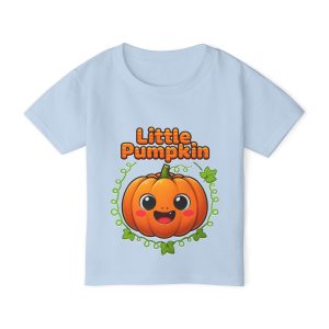 Little Pumpkin kids Halloween shirt with smiling pumpkin design