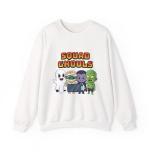 Squad Ghouls Sweatshirt with Cute Monster Design – ColourMingle