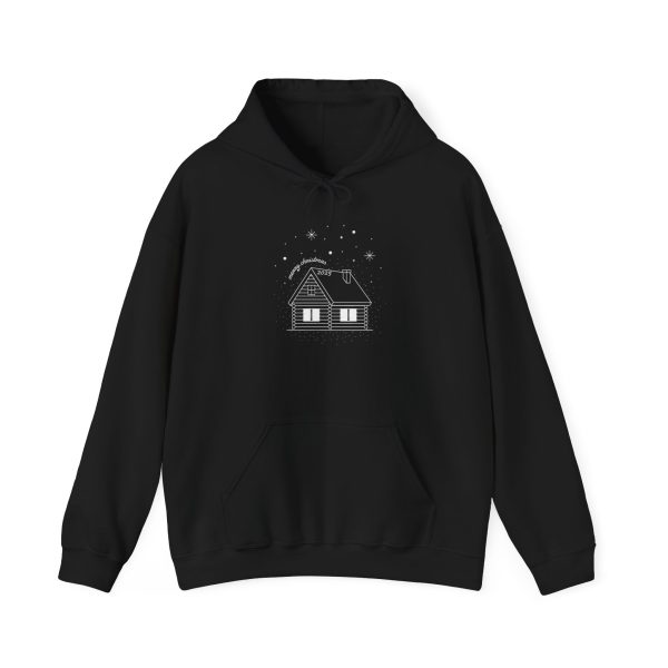 Cozy Home Hoodie – Minimal Cabin Design Sweatshirt for Winter Comfort
